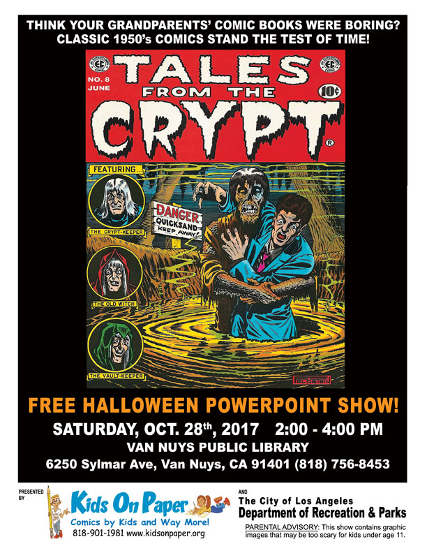 Tales From the Crypt PowerPoint Show flyer 2017